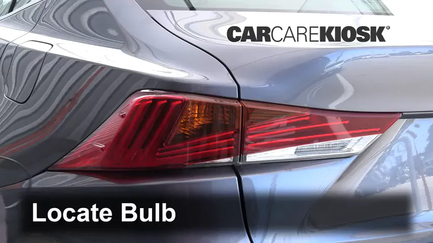 2018 Lexus IS300 3.5L V6 Luces Luz de reversa (reemplazar foco)